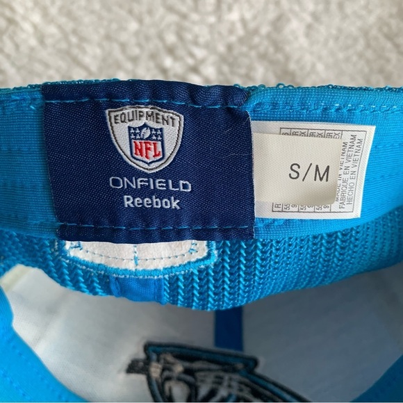 Carolina Panthers NFL Ball Cap Blue Embroidered Logo Adjustable Reebok Hat - Picture 7 of 10